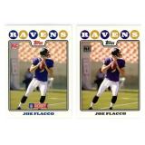 Pair of 2008 Topps Joe Flacco Rookie Cards -
