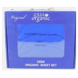 New 100% Premium Organic Cotton Sheet Set - Full