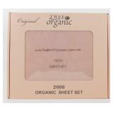 New 100% Premium Organic Cotton Sheet Set - Twin
