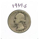 1939-S Washington Silver Quarter