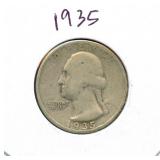 1935 Washington Silver Quarter