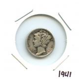 1941 Mercury Silver Dime