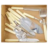 Vintage Celluloid Flatware Utensil Set