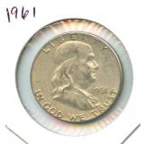 1961 Franklin Silver Half Dollar