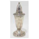 Weighted Sterling Silver Salt Shaker with Glass