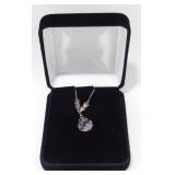 Clara Beau Pink Crystal Pendant Necklace