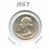 1957 Washington Silver Quarter