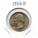 1956-D Washington Silver Quarter
