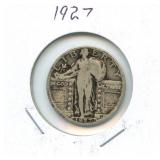 1927 Standing Liberty Silver Quarter