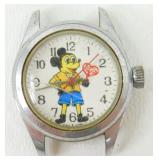 Vintage Manual Wind Mickey Mouse Watch for Repair