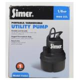 One Brand New Simer 1/6 HP Portable/Submersible