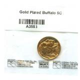 1936 Gold-Plated Buffalo Nickel