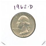 1962-D Washington Silver Quarter