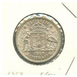 1858 Australia Silver Florin
