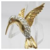 Vintage Van Dell Jeweled Hummingbird Brooch