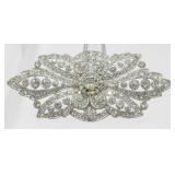 Antique 1920ï¿½s Deco Style Rhinestone Brooch