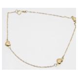 14K Yellow Gold Bracelet - 1.09 grams, 8ï¿½ Long