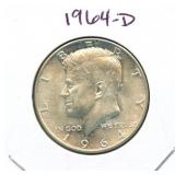 1964-D Kennedy Silver Half Dollar