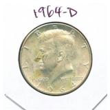 1964-D Kennedy Silver Half Dollar