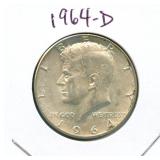 1964-D Kennedy Silver Half Dollar