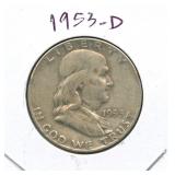 1953-D Franklin Silver Half Dollar
