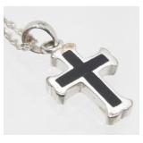 Sterling Silver Cross Necklace - 3.85 grams Total