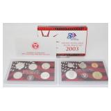 2003-S United States Mint Silver Proof Set - Five