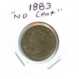 1883 "No Cent" Liberty Nickel