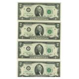 (4) 1976 U.S. $2 Federal Reserve Notes