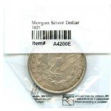 1921 Morgan Silver Dollar