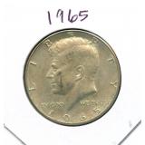 1965 Kennedy Silver Half Dollar - 40% Silver