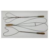 ** 3 Antique Rug Beaters