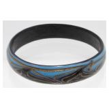 Vintage Glass Bangle Bracelet - 2 3/4ï¿½ diameter