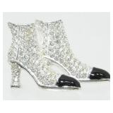 Vintage Napier Jeweled Boots Brooch