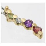 Sterling Silver Vermeil and Assorted Gemstones