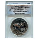 2013 First Release Canadian $5 Wildlife Antelope