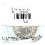 2001 U.S. Silver Eagle ASE - Uncirculated, 1 oz