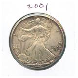 2001 U.S. Silver Eagle ASE - 1 oz Fine Silver