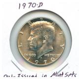 1970-D Kennedy Silver Half Dollar - Only Issued