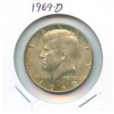 1969-D Kennedy Silver Half Dollar