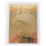22k Gold Babe Ruth Danbury Mint Card