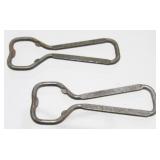 2 Old Peerless Beer Openers