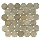 (33) 80% Silver Canadian Dimes