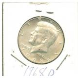 1968-D Kennedy Silver Half Dollar - 40% Silver