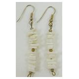 White Coral Earrings