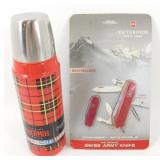 New Swiss Army Knife Set & Thermos by the Genuine