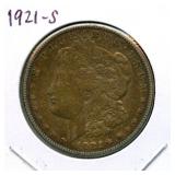 1921-S Morgan Silver Dollar
