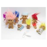 9 Vintage Troll Dolls