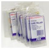 10 Heavy Clear Plastic Card Cases - All 10 Sealed