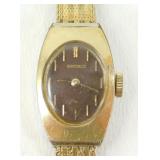 Vintage Gold Tone Seiko Ladies Manual Wind Watch